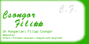 csongor filipp business card